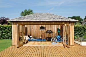 Crown pavilions bespoke home gym with custom fitted internal cladding. 1 preview min