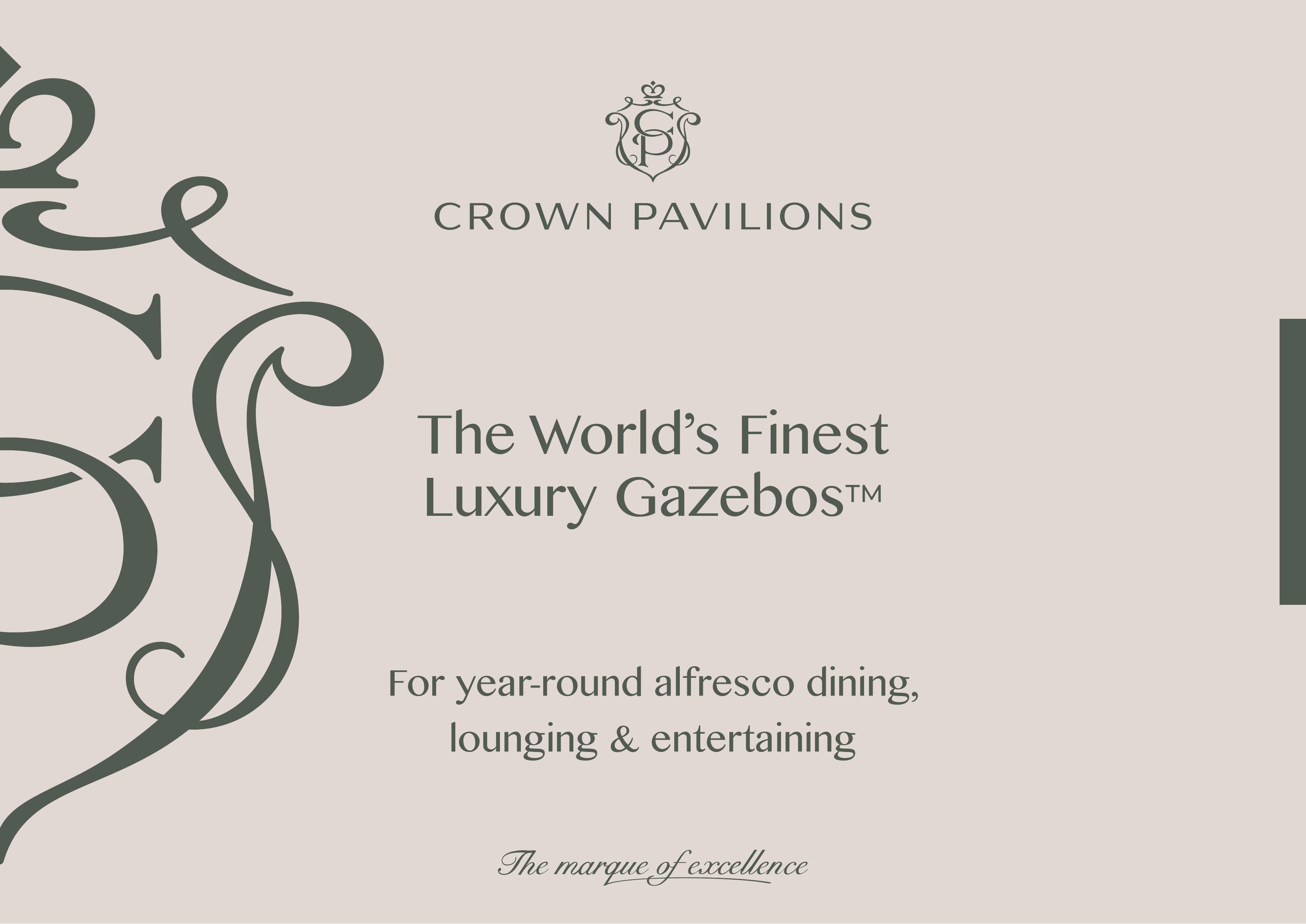 Crown pavilions gazebo brochure cover