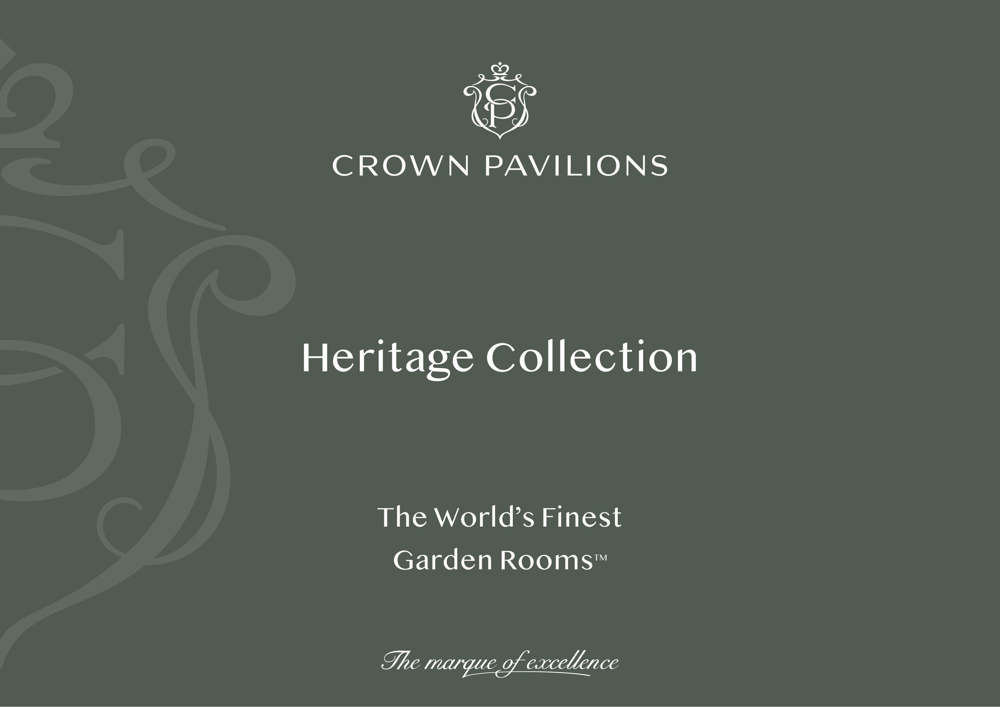 Crown pavilions heritage brochure cover