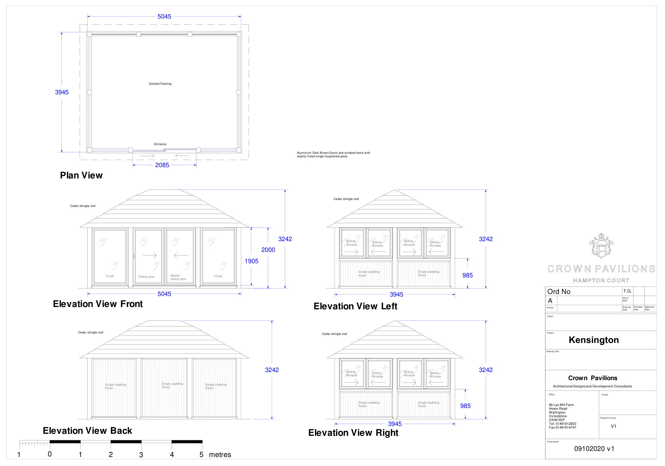 Crown Kensington Garden Summer Houses floor plan diagram
