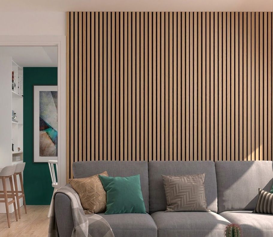Acoustic Panelling — Teak Veneer