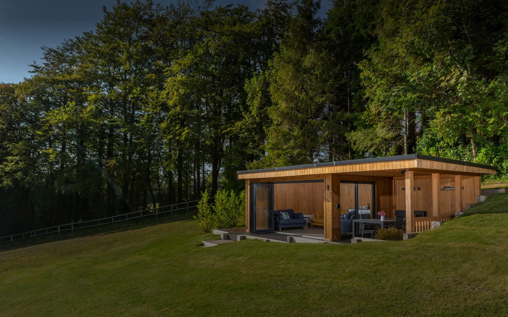 Crown Buckingham Luxury Garden Room in a garden setting