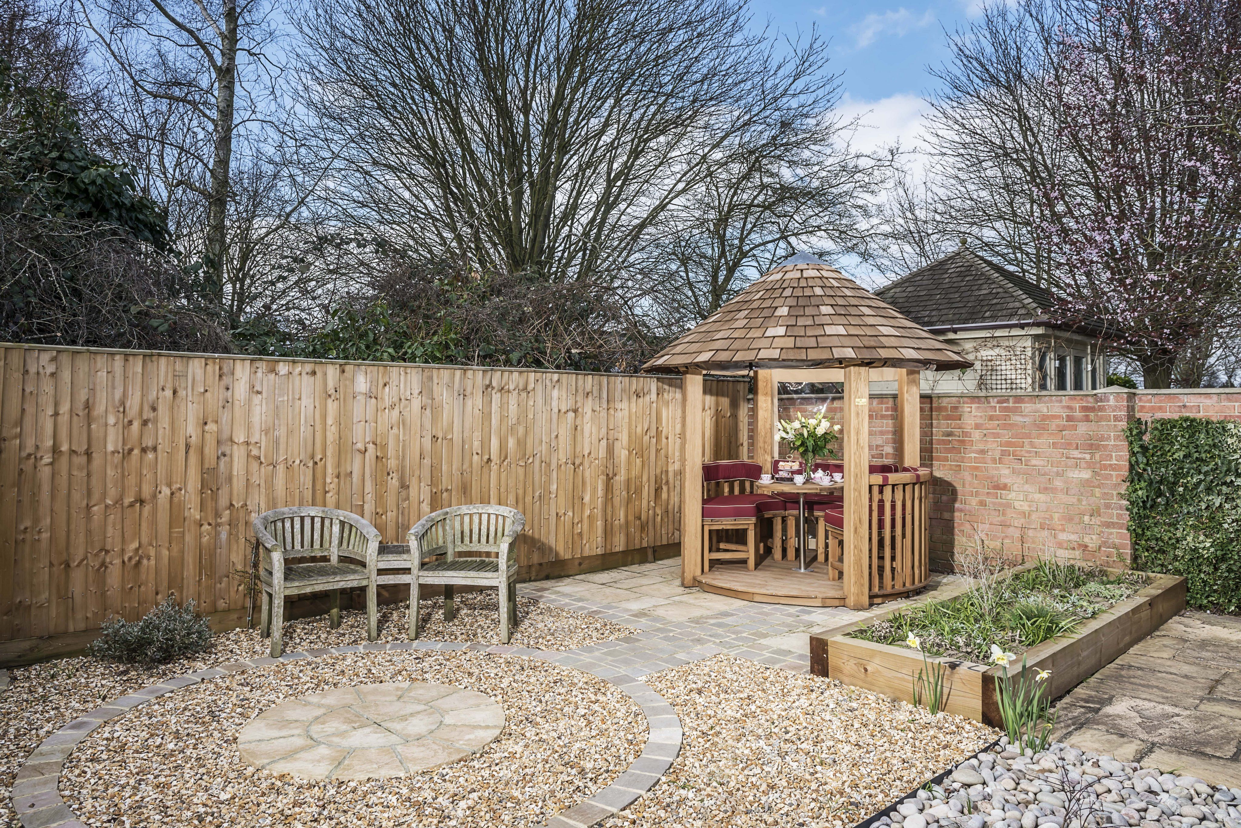 Crown Rose in a garden setting